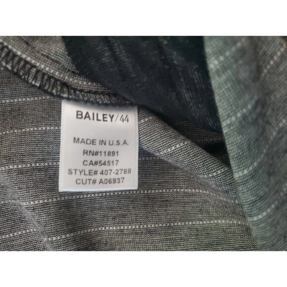 Black Pinstripe Ankle Straight Leg Dress Pants | Bailey 44 Sz Small - Picture 7 of 11